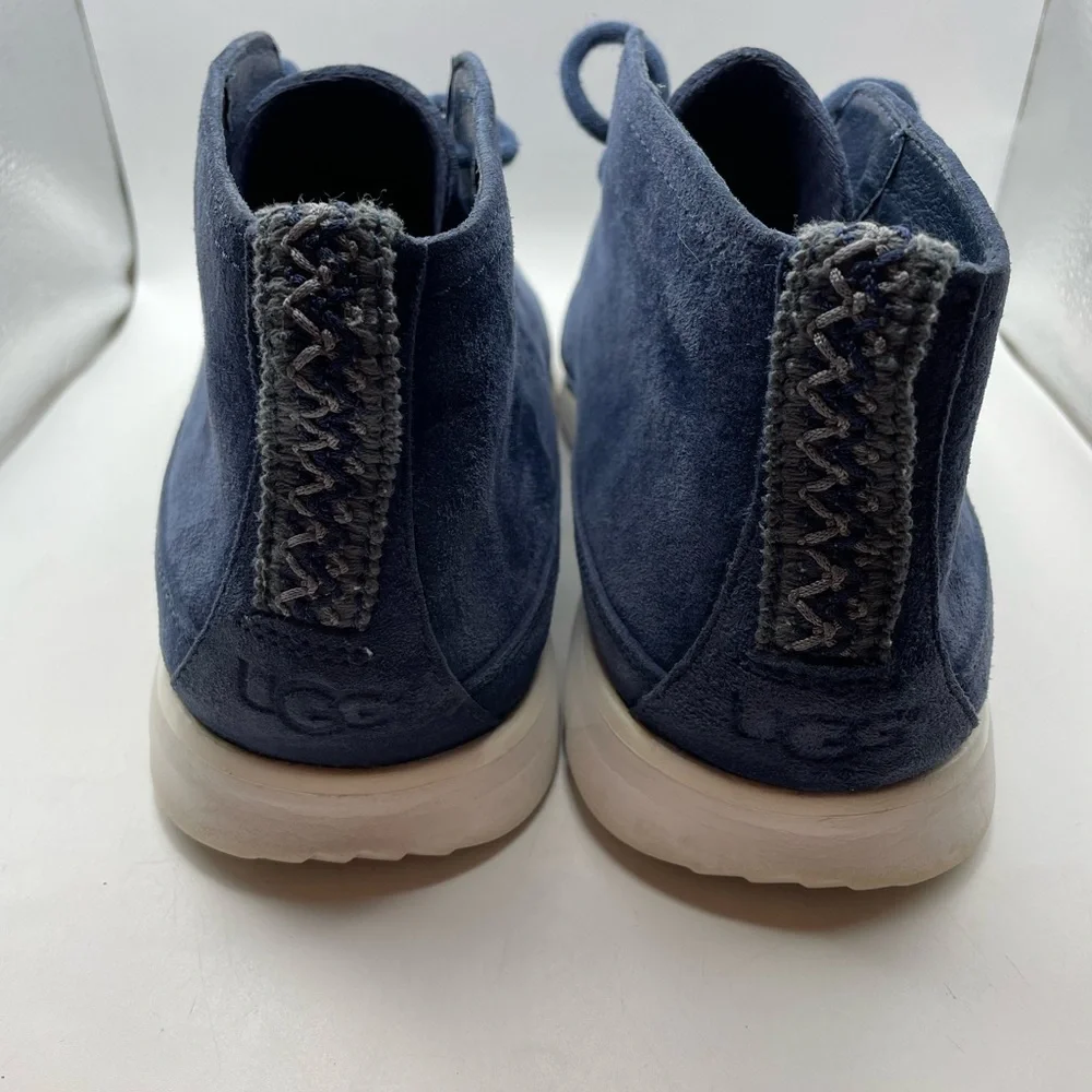UGG Freamon Chukka blue suede high boots size mens 10.5 EEE